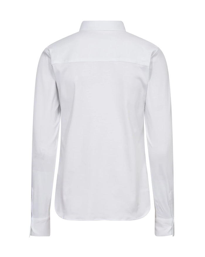 Mos Mosh Tina Jersey Shirt in White 131660
