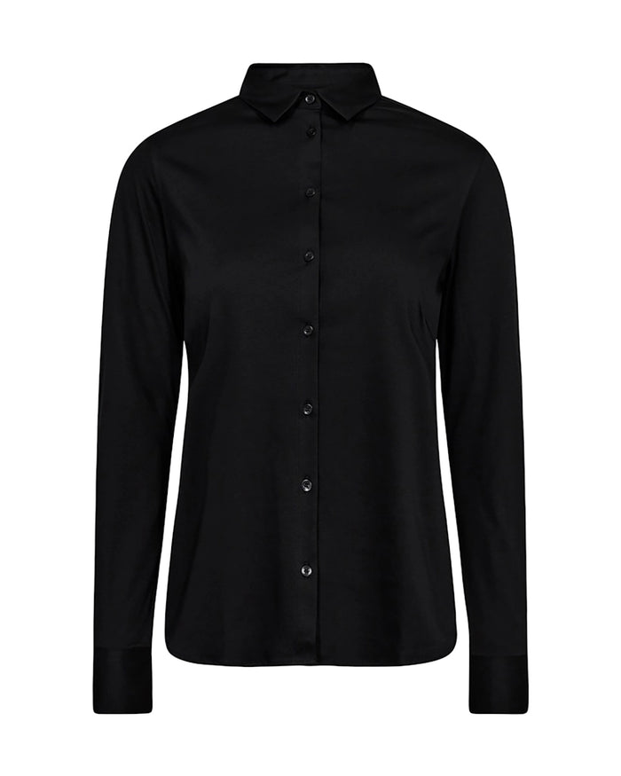 Mos Mosh Tina Jersey Shirt in Black 131660