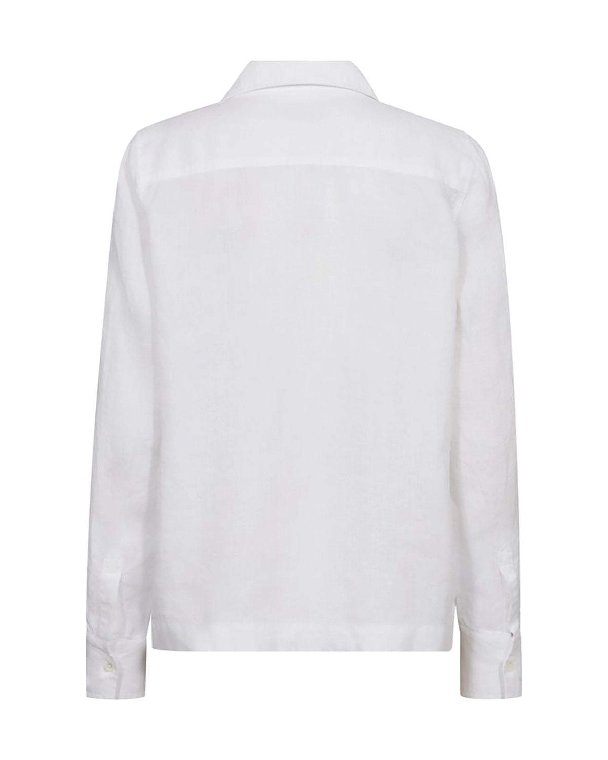 Mos Mosh Enna Linen Pocket Blouse in White 168430 - Pre-Order July Delivery