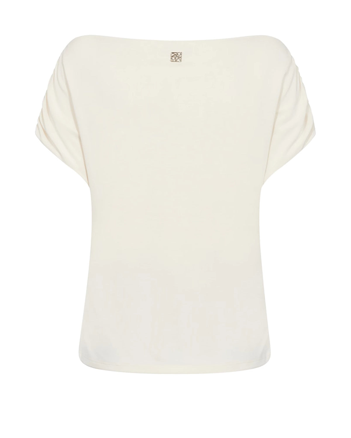 Mos Mosh Shima Solid Sleeveless Tee in Ecru 177470 - Pre-Order July Delivery