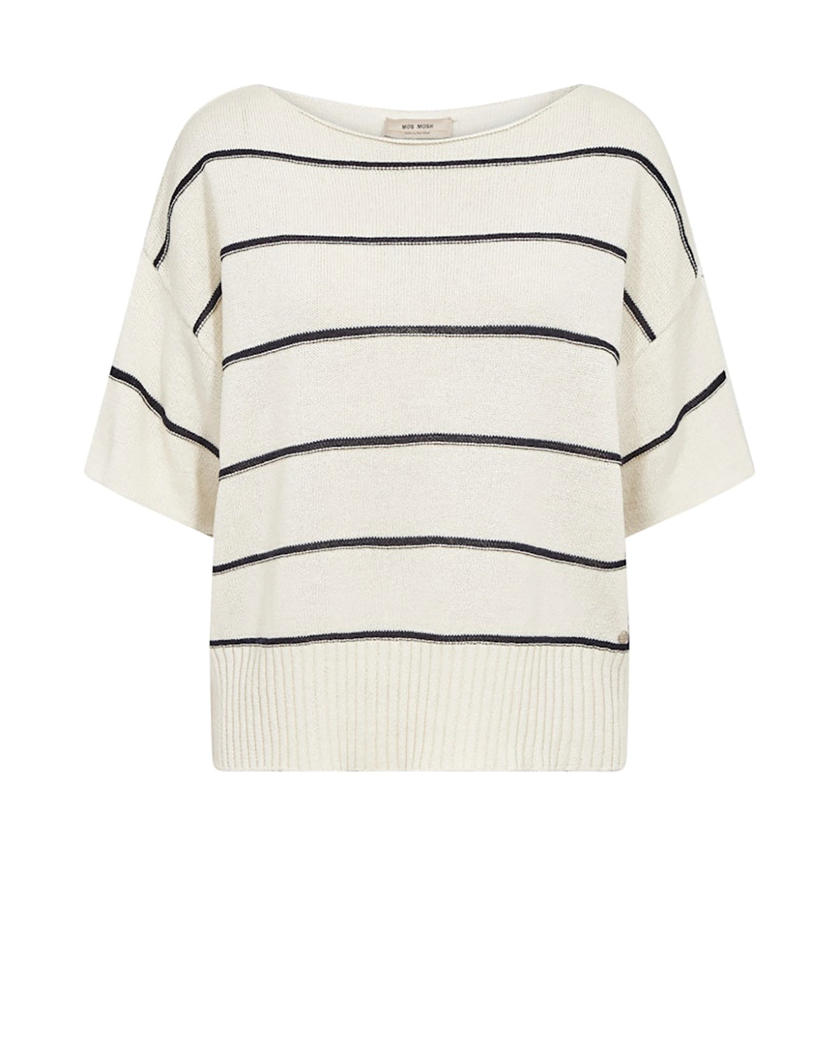 Mos Mosh Arlen Paper SS Knit in Ecru 177760 - Pre-Order July Delivery