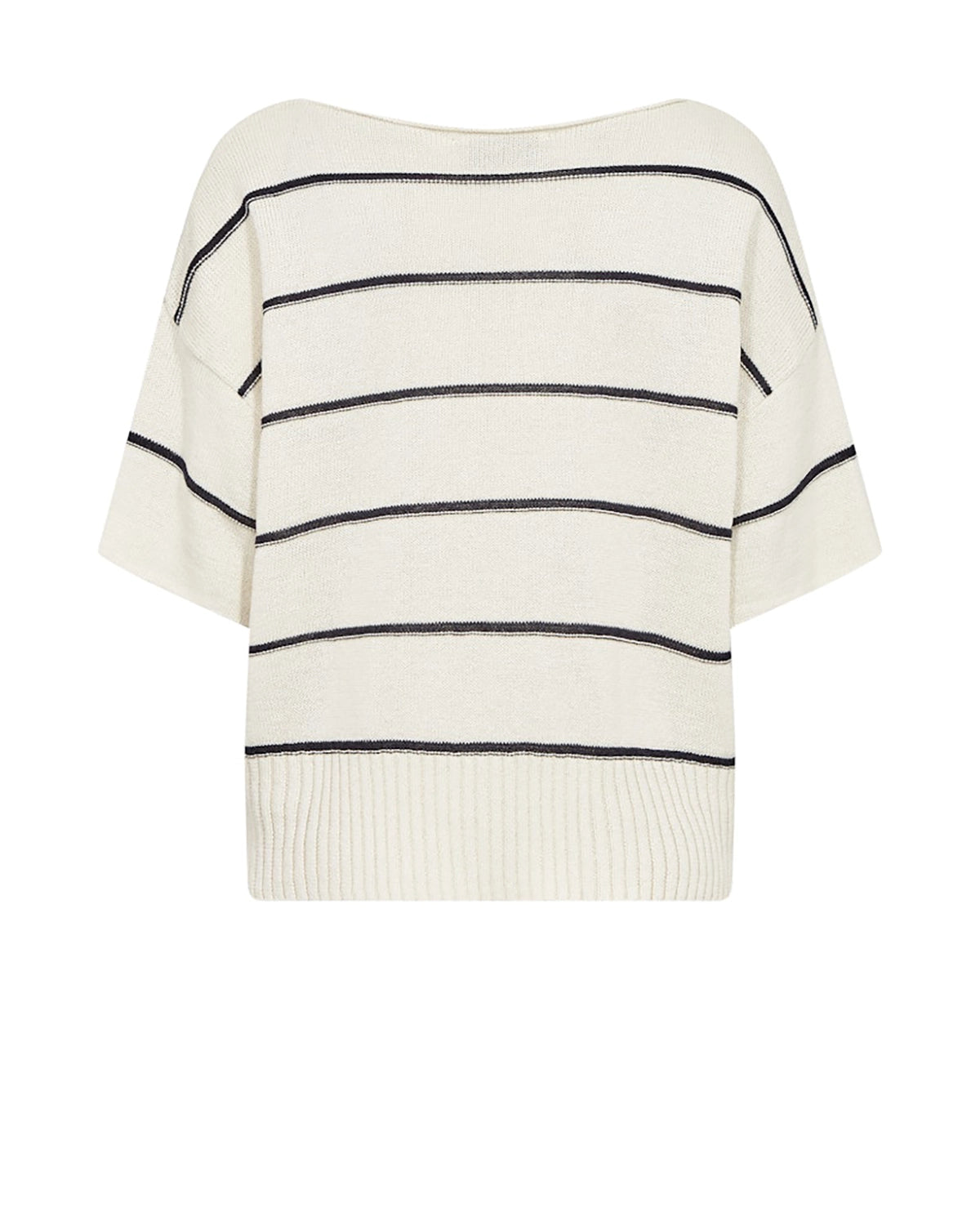 Mos Mosh Arlen Paper SS Knit in Ecru 177760 - Pre-Order July Delivery