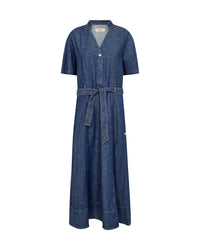 Mos Mosh Eia Arge Dress in Dark Blue 178480 - Pre-Order July Delivery