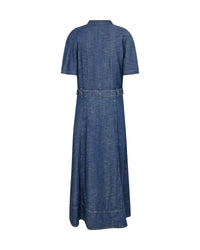 Mos Mosh Eia Arge Dress in Dark Blue 178480 - Pre-Order July Delivery