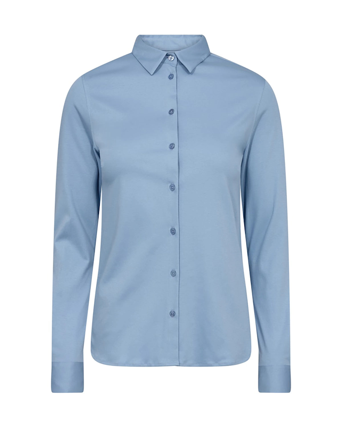 Mos Mosh Tina Jersey Shirt in Belair Blue 131660 - Pre-Order July Delivery