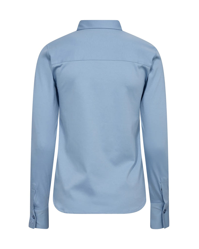 Mos Mosh Tina Jersey Shirt in Belair Blue 131660