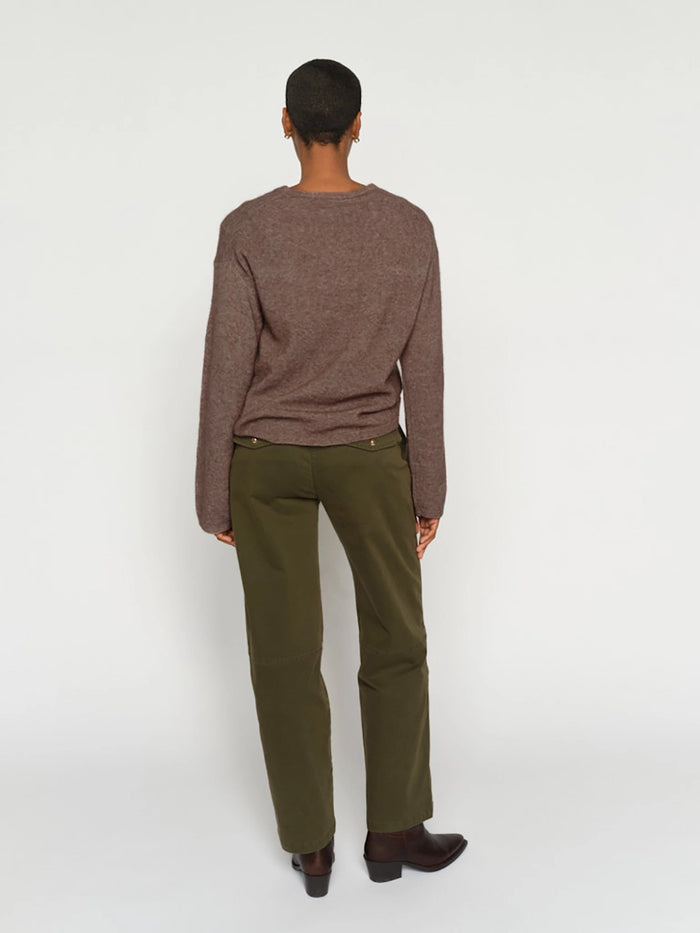 Mos Mosh Aymen Len Pant in Olive Night 176540 - Pre-Order July Delivery