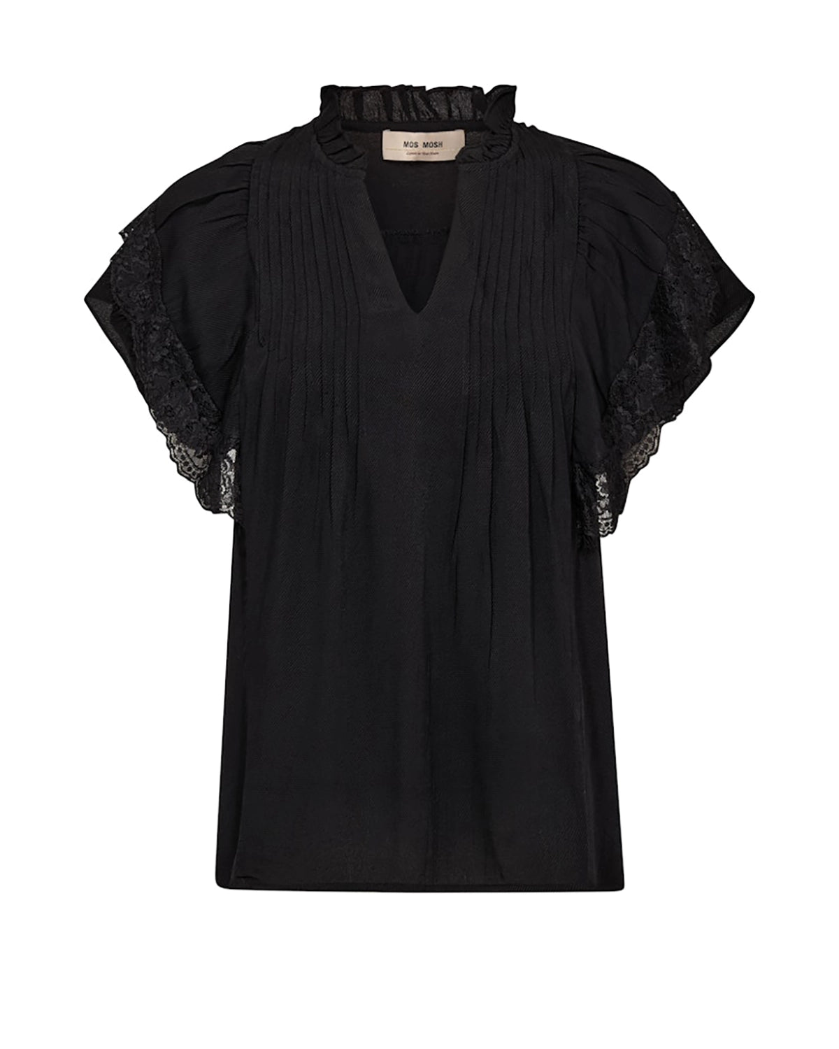 Mos Mosh Wea Flowish Blouse in Black 177350 - Pre-Order July Delivery