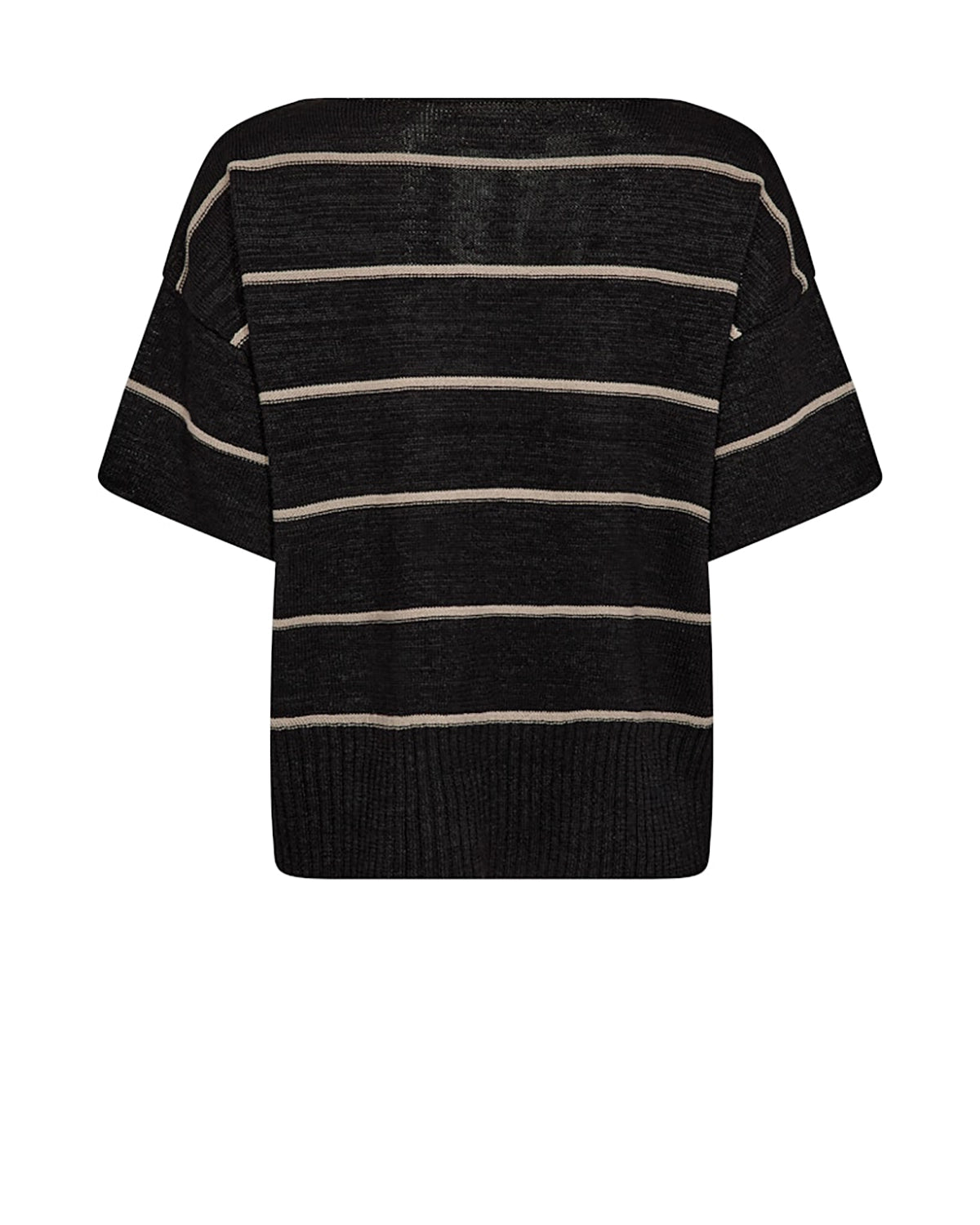 Mos Mosh Arlen Paper SS Knit in Black 177760 - Pre-Order July Delivery