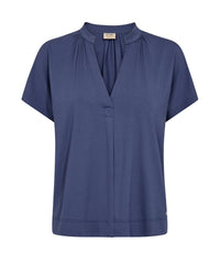 Mos Mosh Shira Tee in Crown Blue 160910 - Pre-Order July Delivery