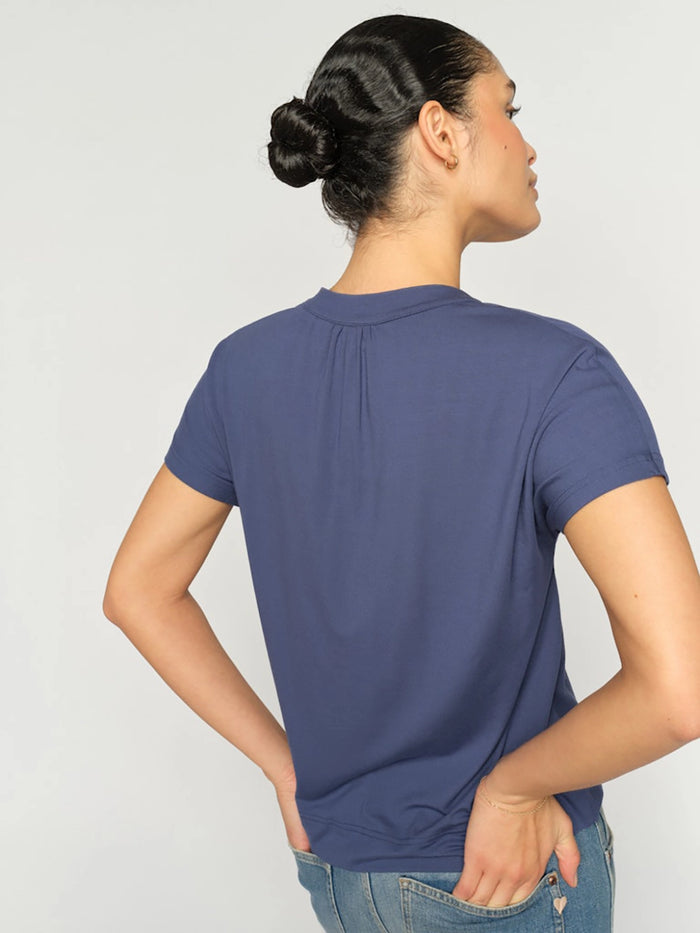 Mos Mosh Shira Tee in Crown Blue 160910
