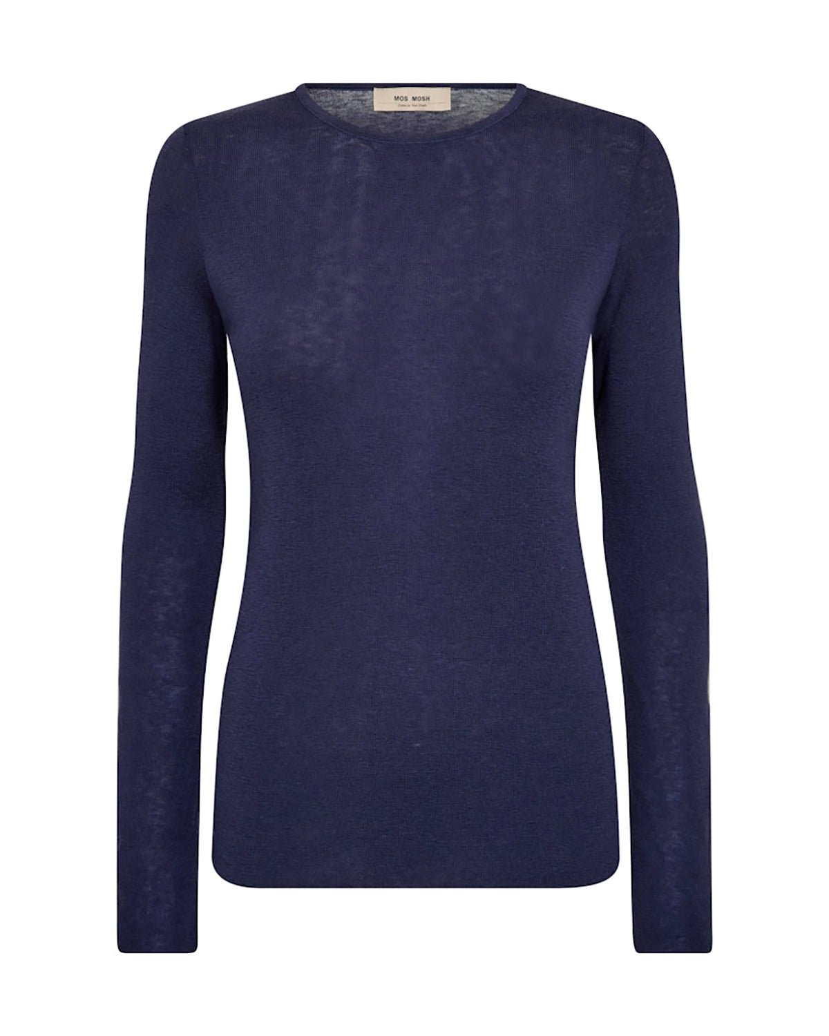 Mos Mosh Bouch O-neck Knit in Crown Blue 168080 - Pre-Order July Delivery