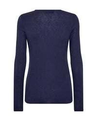 Mos Mosh Bouch O-neck Knit in Crown Blue 168080 - Pre-Order July Delivery