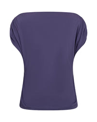 Mos Mosh Shima Solid Sleeveless Tee in Crown Blue 177470 - Pre-Order July Delivery