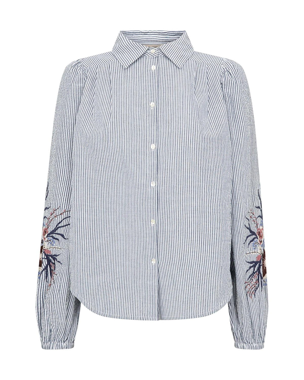 Mos Mosh Ciu Oxfo Shirt in Crown Blue 177980 - Pre-Order July Delivery