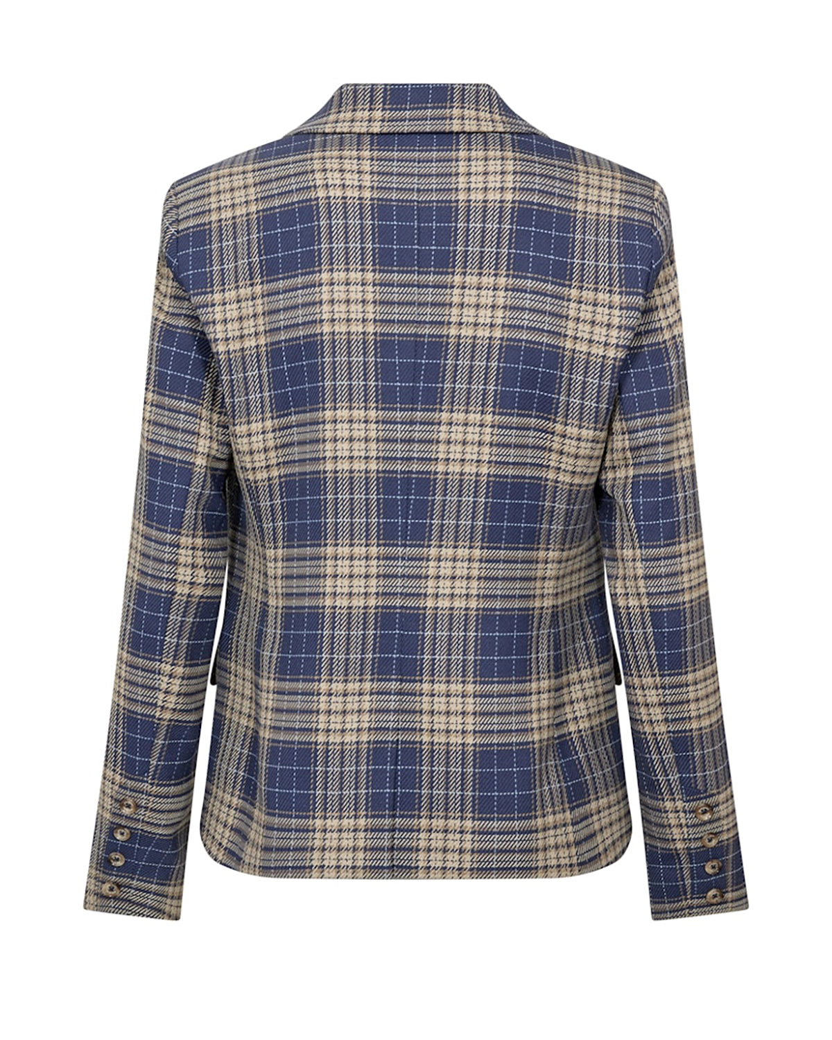 Mos Mosh Blake Chec Blazer in Crown Blue 178290 - Pre-Order July Delivery
