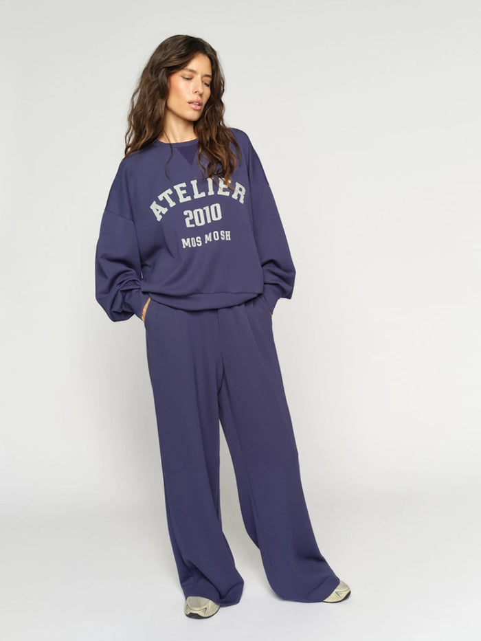 Mos Mosh Nima Sweatpant in Crown Blue 178650