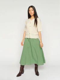 Mos Mosh Ellaja Alexis Skirt in Turf Green 176920 - Pre-Order July Delivery