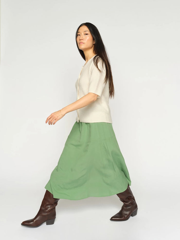 Mos Mosh Ellaja Alexis Skirt in Turf Green 176920 - Pre-Order July Delivery