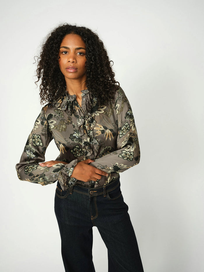 Mos Mosh Flow Floro Shirt in Urban Chick 173630