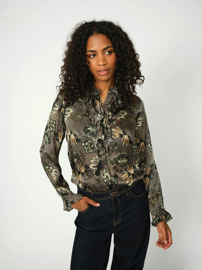 Mos Mosh Flow Floro Shirt in Urban Chick 173630