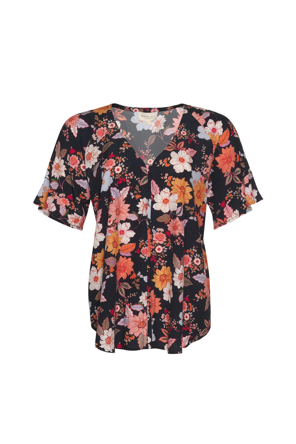 Madly Sweetly by Loobies Story Spring has Sprung Top Navy Multi MS1332