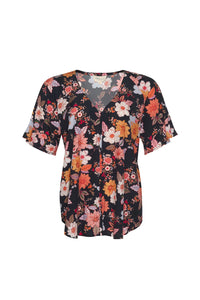 Madly Sweetly by Loobies Story Spring has Sprung Top Navy Multi MS1332