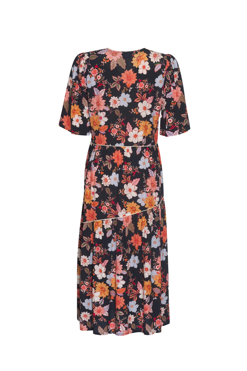 Madly Sweetly Spring has Sprung Dress Navy Multi MS1333