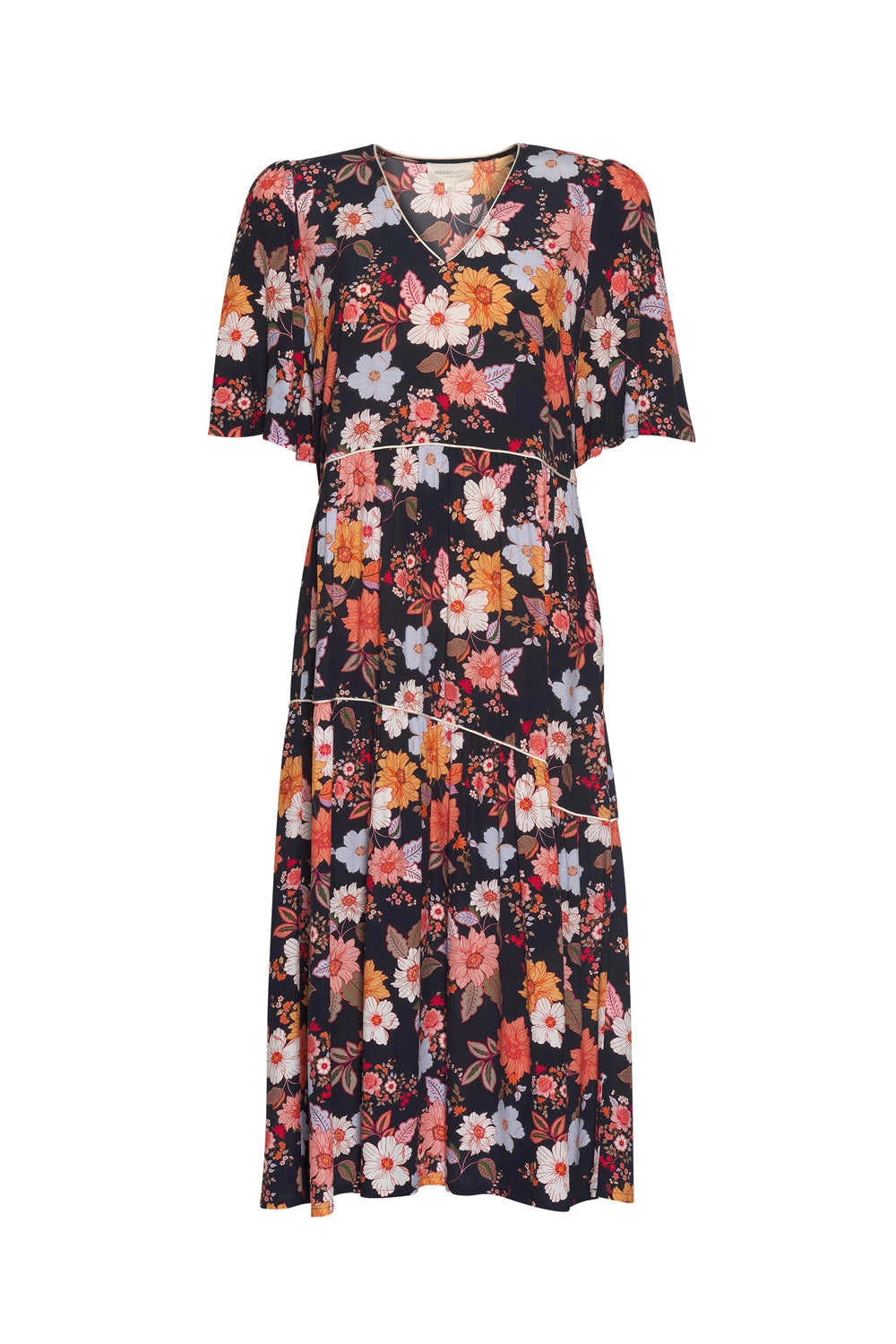 Madly Sweetly Spring has Sprung Dress Navy Multi MS1333