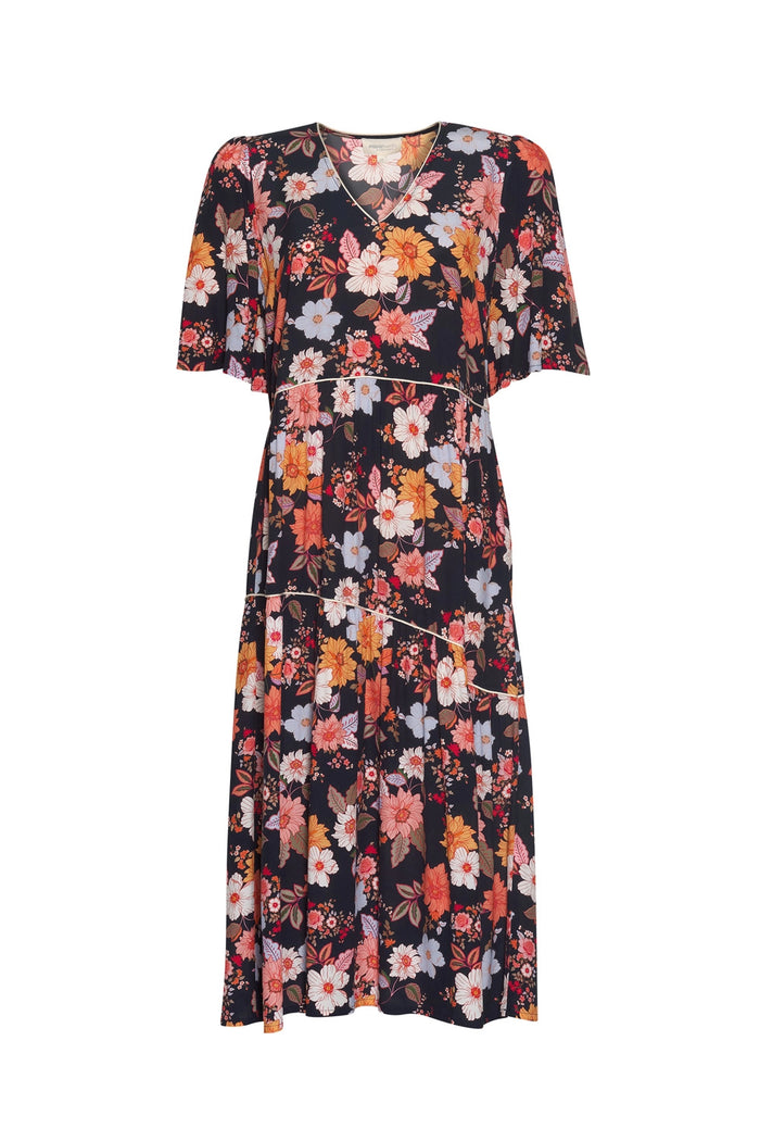 Madly Sweetly Spring has Sprung Dress Navy Multi MS1333