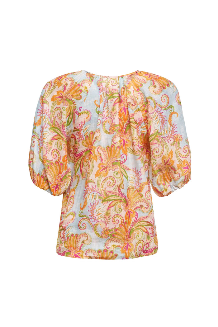 Madly Sweetly by Loobie's Story Fond of You Blouse Blue Multi MS1407