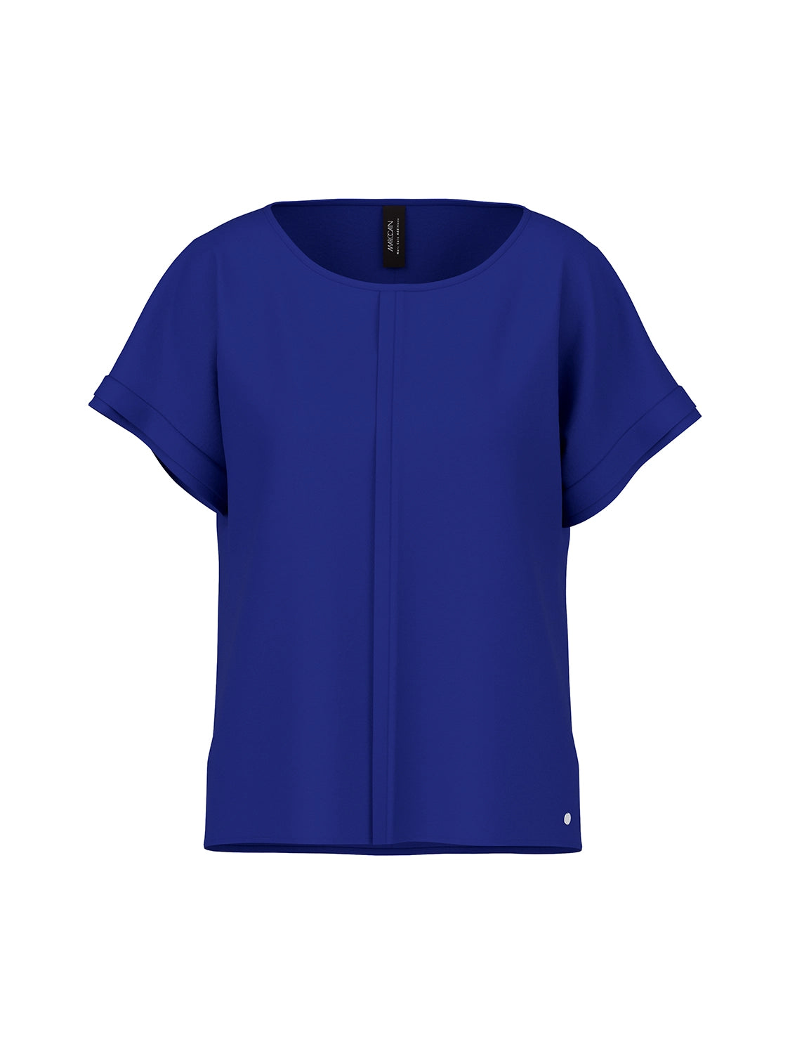 Marc Cain Loose-fitting flowing material blouse in Iolite AA 51.02 W90