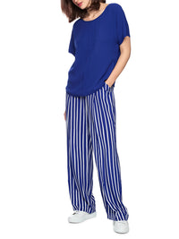 Marc Cain Loose-fitting flowing material blouse in Iolite AA 51.02 W90