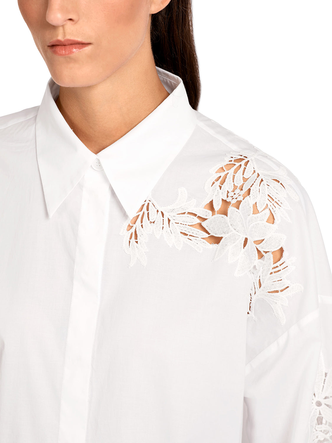 MarcCain Blouse with Broderie Anglaise UC5142W61