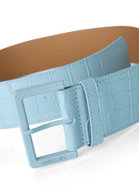 MarcCain Crocodile-look Cowhide Belt UCG104L04