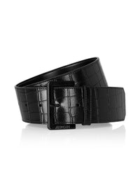 MarcCain Crocodile-look Cowhide Belt UCG104L04
