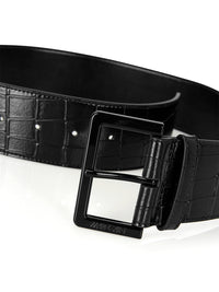 MarcCain Crocodile-look Cowhide Belt UCG104L04