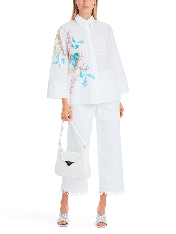 Marc Cain Organic Cotton Shirt Blouse with Print YC 51.34 W94