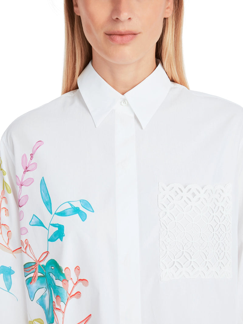 Marc Cain Organic Cotton Shirt Blouse with Print YC 51.34 W94