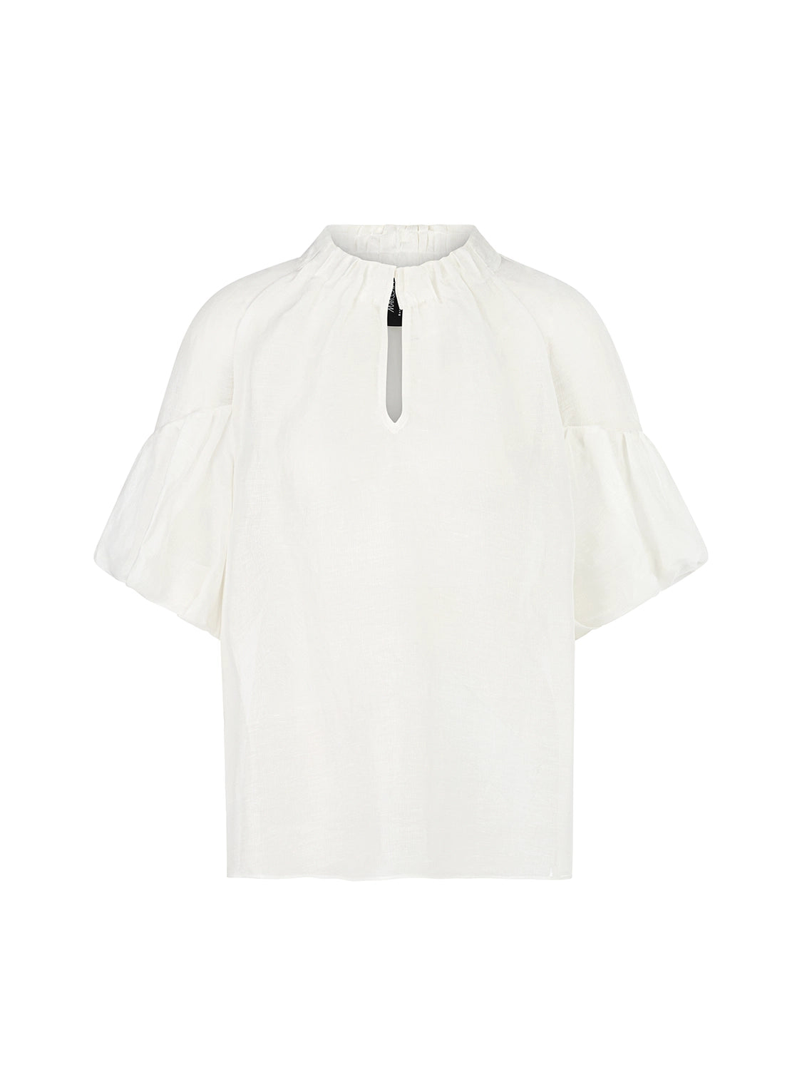 Marc Cain Plain Blouse with Balloon Sleeves YC 51.42 W86