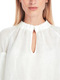Marc Cain Plain Blouse with Balloon Sleeves YC 51.42 W86