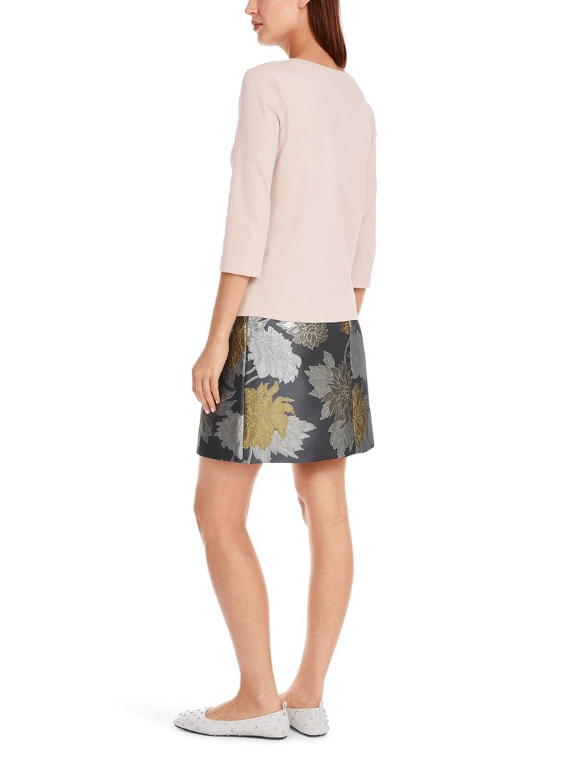 Marc Cain T-shirt with pearl embellishment YC 48.25 J15 - Pre-Order May Delivery