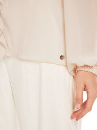 Marc Cain Rethink Together Ruched Blouse YC 51.35 W30