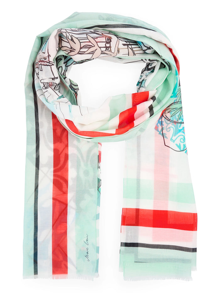 Marc Cain Scarf in Soft Cotton/Silk Mix YC B4.07 Z33 - Pre-Order August Delivery