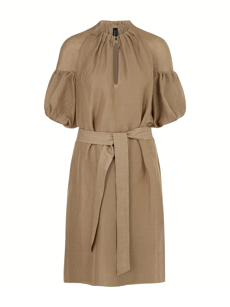 Marc Cain Plain Mini Dress with Balloon Sleeves YC 21.49 W86