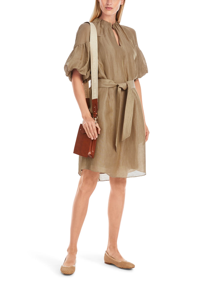 Marc Cain Plain Mini Dress with Balloon Sleeves YC 21.49 W86