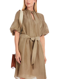 Marc Cain Plain Mini Dress with Balloon Sleeves YC 21.49 W86