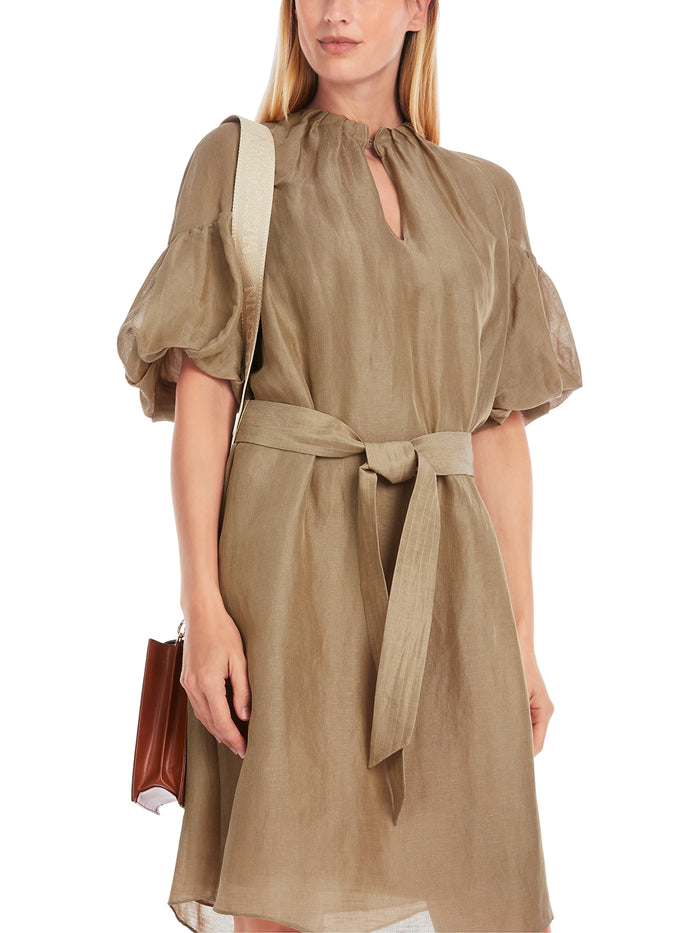 Marc Cain Plain Mini Dress with Balloon Sleeves YC 21.49 W86