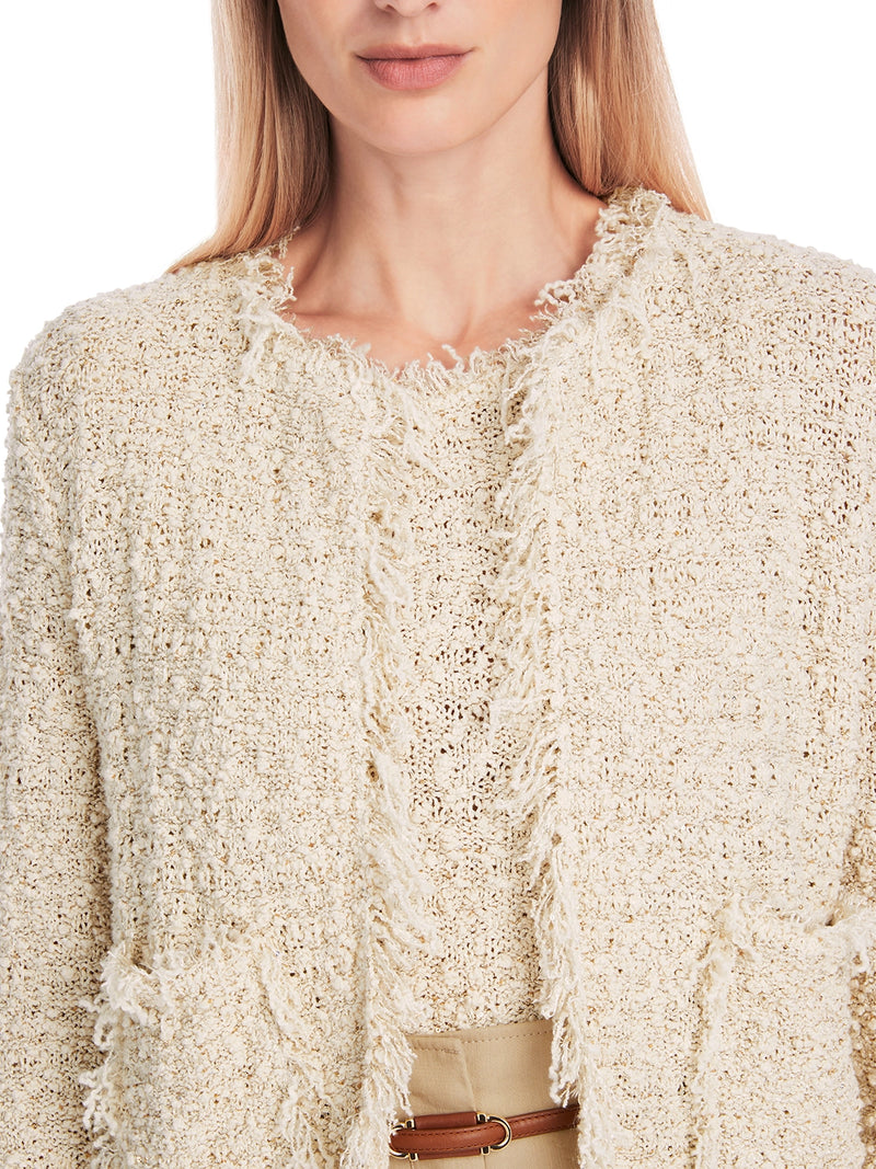 Marc Cain Bouclé Cardigan Knitted in Germany YC 39.18 M18