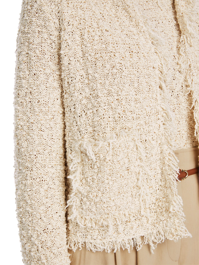 Marc Cain Bouclé Cardigan Knitted in Germany YC 39.18 M18